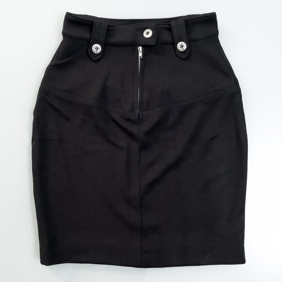 DIESEL Black Mini Skirt, Size 24, NWOT - Picture 1 of 8